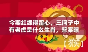 今期红绿得留心，三问子中有老虎是什么生肖，答案曝光落实