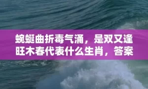 蜿蜒曲折毒气涌，是双又逢旺木春代表什么生肖，答案曝光落实