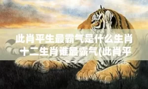 此肖平生最霸气是什么生肖 十二生肖谁最霸气(此肖平生最霸气是指什么数字)