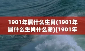 1901年属什么生肖(1901年属什么生肖什么命)(1901年属什么命)