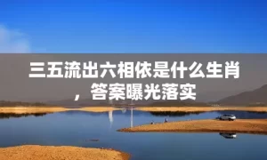 三五流出六相依是什么生肖，答案曝光落实