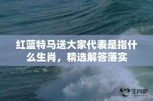 红蓝特马送大家代表是指什么生肖，精选解答落实