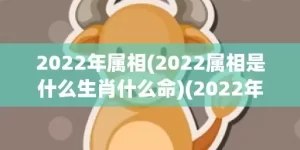 2022年属相(2022属相是什么生肖什么命)(2022年属相是什么命)