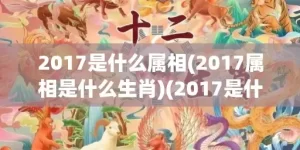 2017是什么属相(2017属相是什么生肖)(2017是什么属什么)