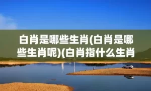 白肖是哪些生肖(白肖是哪些生肖呢)(白肖指什么生肖动物)