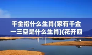 千金指什么生肖(家有千金一三空是什么生肖)(花开四朵换千金指什么生肖)