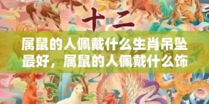 属鼠的人佩戴什么生肖吊坠最好，属鼠的人佩戴什么饰品最好