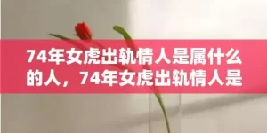 74年女虎出轨情人是属什么的人，74年女虎出轨情人是属什么的