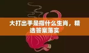 大打出手是指什么生肖，精选答案落实