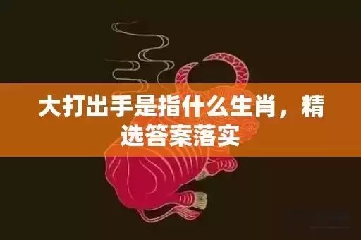 大打出手是指什么生肖，精选答案落实