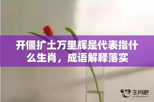 开僵扩土万里辉是代表指什么生肖，成语解释落实