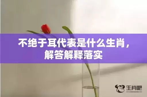 不绝于耳代表是什么生肖，解答解释落实