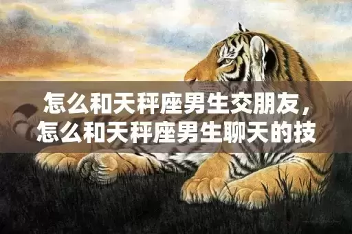 怎么和天秤座男生交朋友，怎么和天秤座男生聊天的技巧