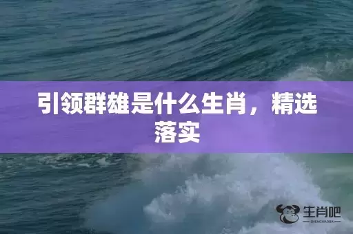 引领群雄是什么生肖，精选落实