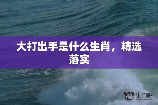 大打出手是什么生肖,精选落实 大打出手是什么生肖,精选落实