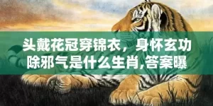 头戴花冠穿锦衣，身怀玄功除邪气是什么生肖,答案曝光落实