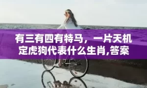 有三有四有特马，一片天机定虎狗代表什么生肖,答案曝光落实