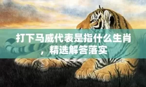 打下马威代表是指什么生肖，精选解答落实