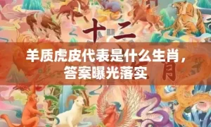 羊质虎皮代表是什么生肖，答案曝光落实