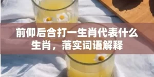 前仰后合打一生肖代表什么生肖，落实词语解释