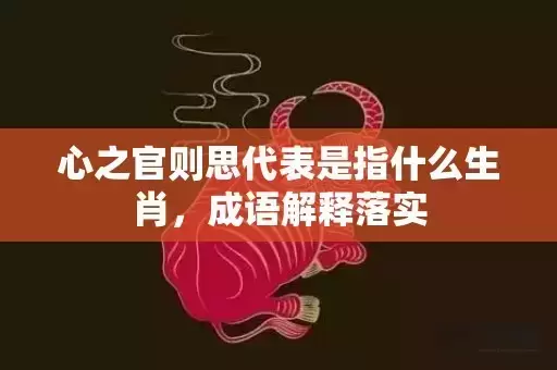 心之官则思代表是指什么生肖，成语解释落实
