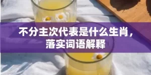 不分主次代表是什么生肖，落实词语解释