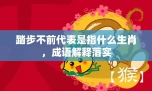 踏步不前代表是指什么生肖，成语解释落实