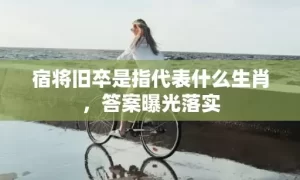 宿将旧卒是指代表什么生肖，答案曝光落实