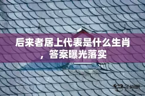 后来者居上代表是什么生肖，答案曝光落实