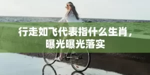 行走如飞代表指什么生肖，曝光曝光落实