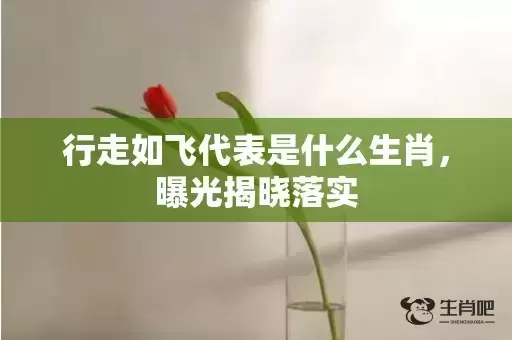 行走如飞代表是什么生肖,曝光揭晓落实 行走如飞代表是什么生肖,曝光揭晓落实
