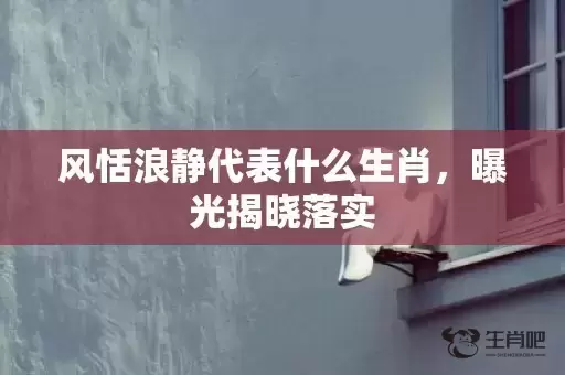 风恬浪静代表什么生肖，曝光揭晓落实