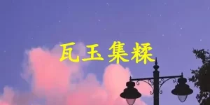 瓦玉集糅