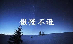 傲慢不逊