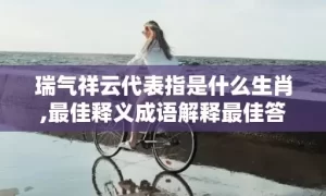 瑞气祥云代表指是什么生肖,最佳释义成语解释最佳答