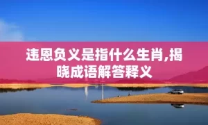 违恩负义是指什么生肖,揭晓成语解答释义