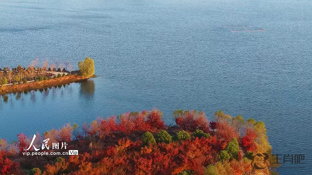 河南南阳：生态水库 冬景如画插图2