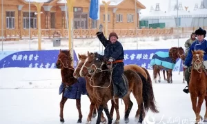 内蒙古呼伦贝尔：穿越大雪原 天天那达慕缩略图