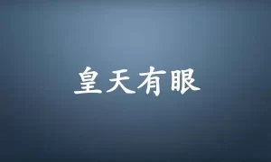 皇天有眼