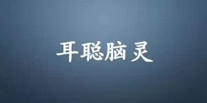 耳聪脑灵