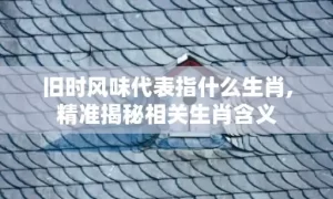 旧时风味代表指什么生肖,精准揭秘相关生肖含义缩略图 旧时风味代表指什么生肖,精准揭秘相关生肖含义