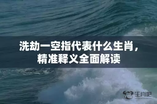 洗劫一空指代表什么生肖，精准释义全面解读插图