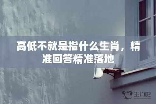 高低不就是指什么生肖，精准回答精准落地插图