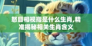 怒目相视指是什么生肖,精准揭秘相关生肖含义