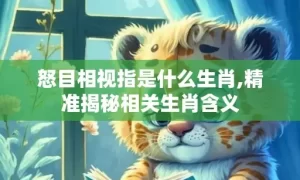 怒目相视指是什么生肖,精准揭秘相关生肖含义