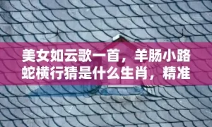 美女如云歌一首，羊肠小路蛇横行猜是什么生肖，精准回答精准落地
