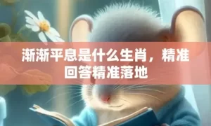 渐渐平息是什么生肖，精准回答精准落地