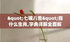 "七嘴八舌"指什么生肖,字典详解全面解读缩略图 "七嘴八舌"指什么生肖,字典详解全面解读