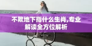 不欺地下指什么生肖,专业解读全方位解析