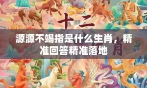 源源不竭指是什么生肖，精准回答精准落地